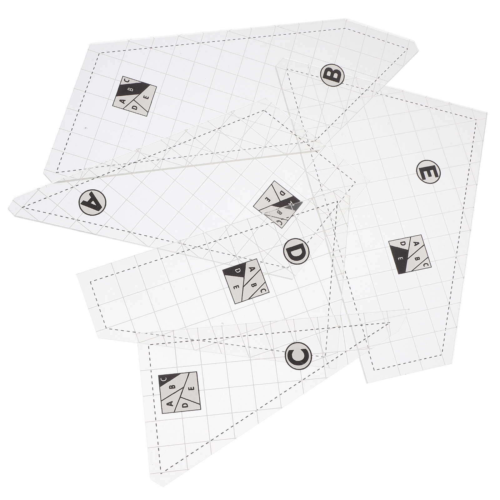 5Pcs Quilting Template Set Acr - Sewing Gauge Ruler recension och pris